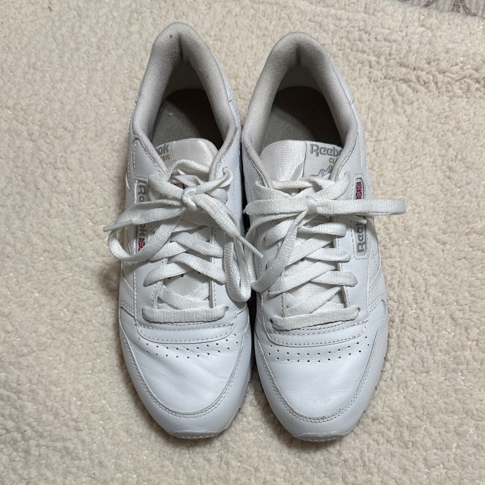 Reebok White Leather Sneakers